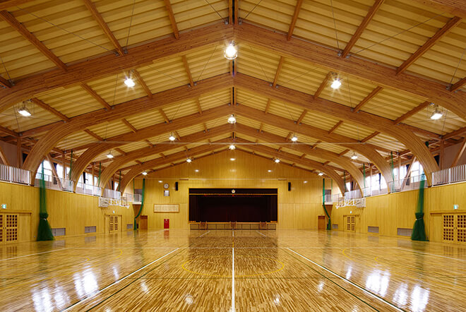 真庭市立勝山中学校体育館