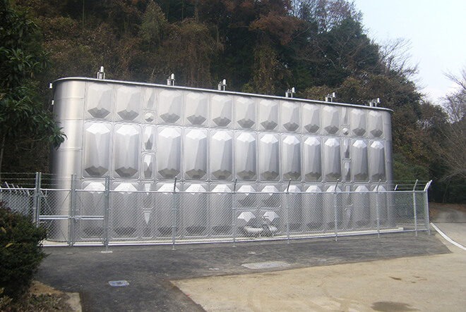 勝山上水道配水池新設工事