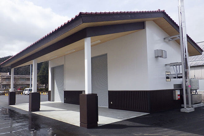 新庄村木質バイオマスボイラー棟建屋工事